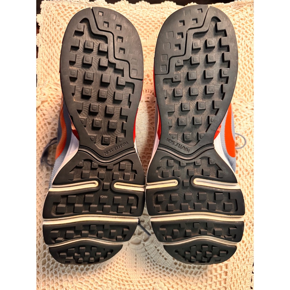 Nike Running Shoes‎ Air Max Cushioned Athletic Sneakers Gray Orange Mens 12 - Picture 6 of 7